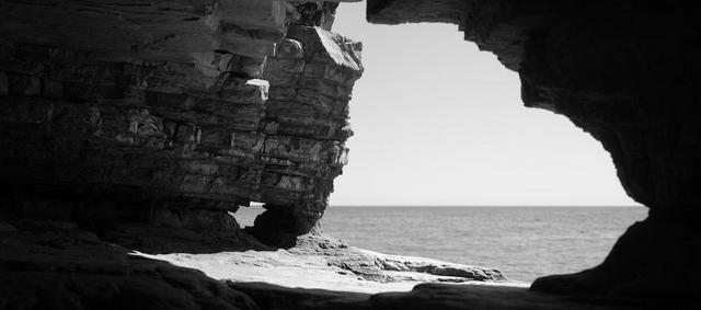A short walk along the coast from Souter Lighthouse, the cliffs roll down to a small white-pebbled beach: Whitburn Old Quarry.